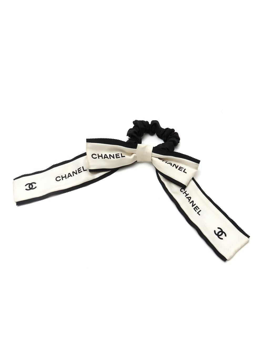 CC シルク リボン シュシュ ヘアアクセサリー