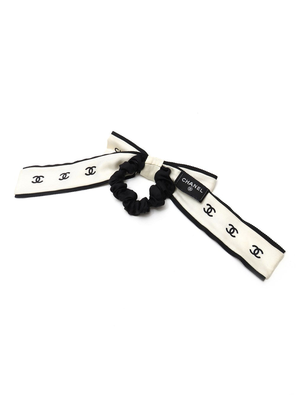 CC シルク リボン シュシュ ヘアアクセサリー