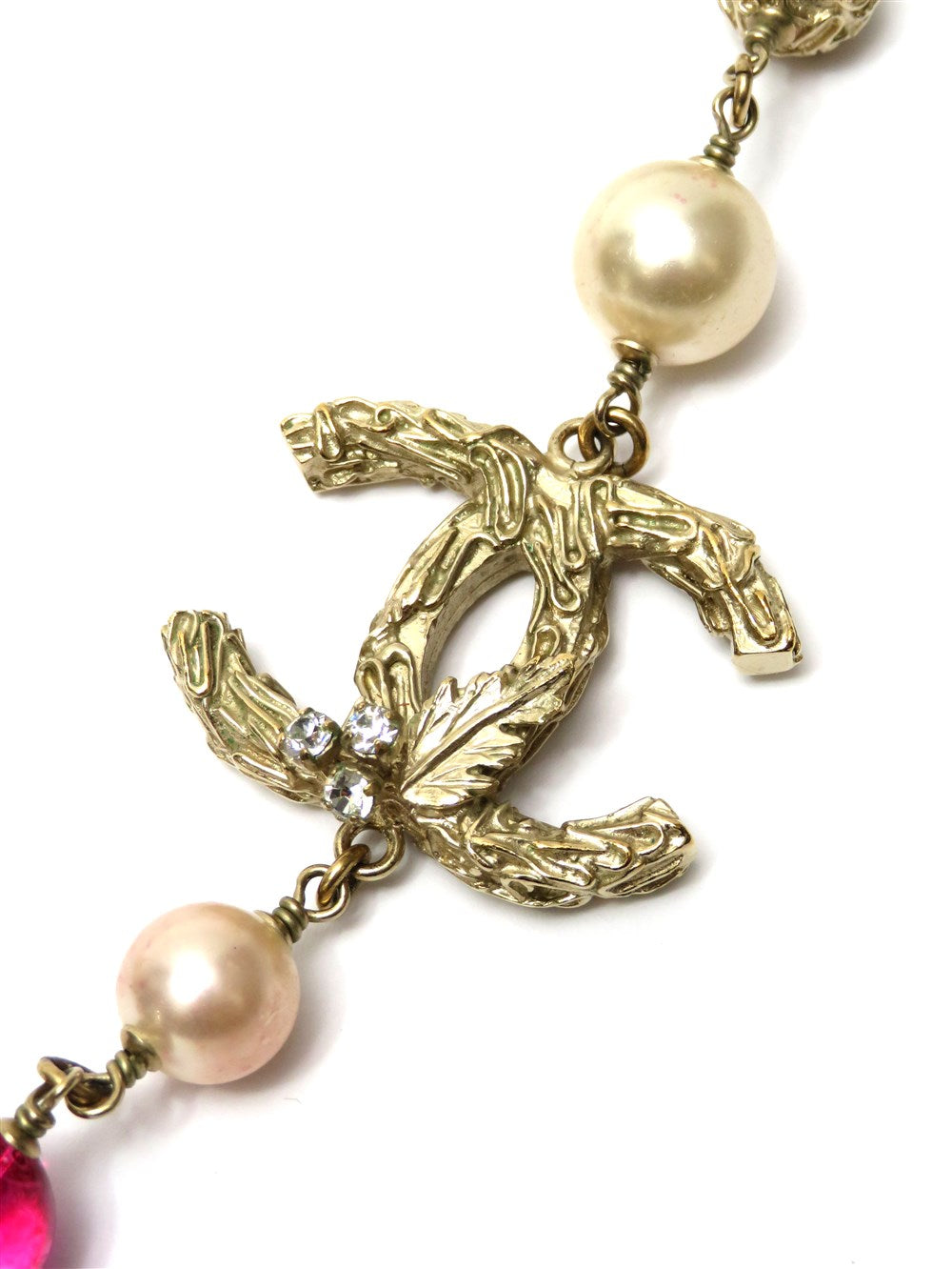 CC ココマーク パール カラービーズ ネックレス