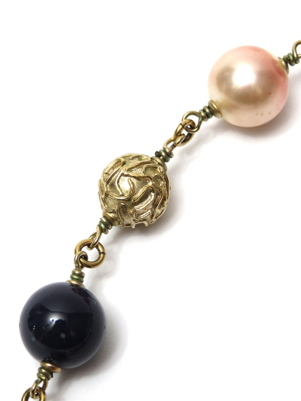 CC ココマーク パール カラービーズ ネックレス