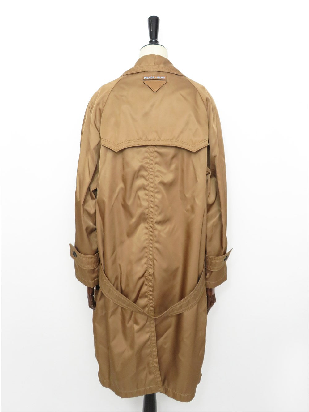 ナイロン ダブルブレスト トレンチコート