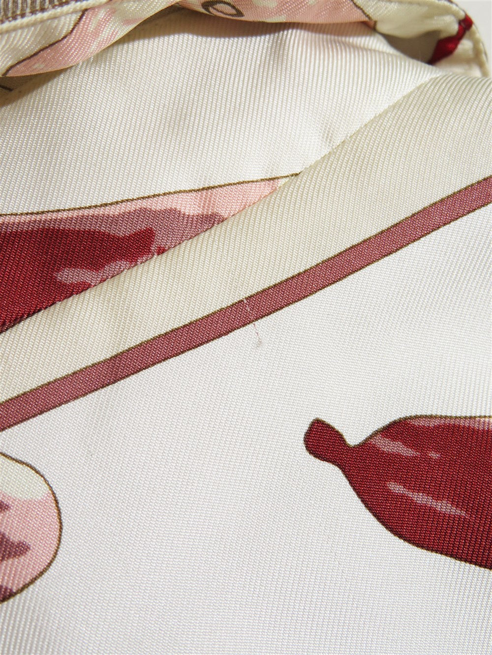 シルク フラワープリント リバーシブル 中綿 ブルゾン