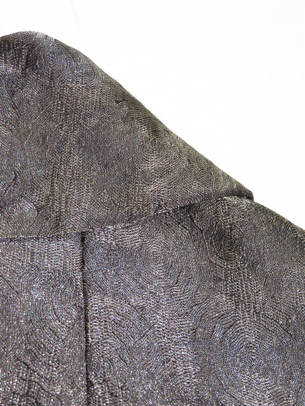 メタリックジャガード ダブルブレスト コート