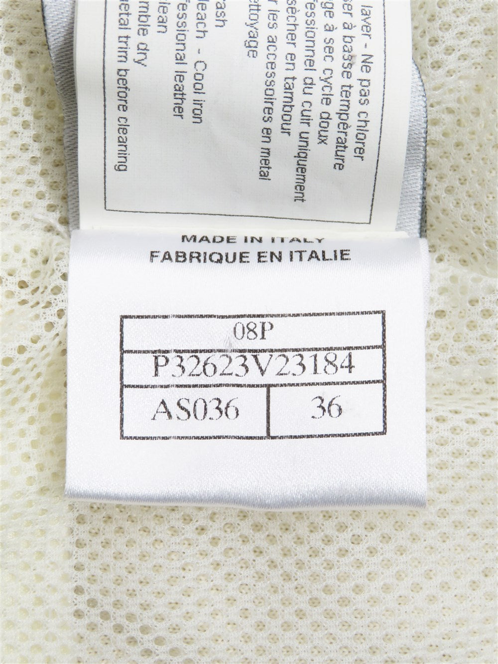 CC スポーツライン レザーパイピング ノーカラー ジャケット 08P