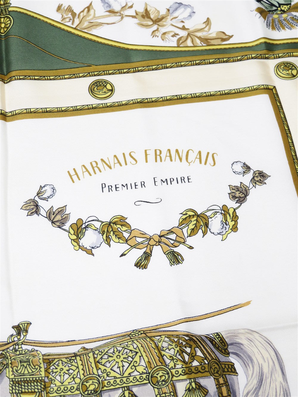 エルメス スカーフ カレ90 フランス初代帝国のハーネス 稀少品 松坂屋限定 カレ90 Harnais Français Premier Empire フランス初代帝国のハーネス