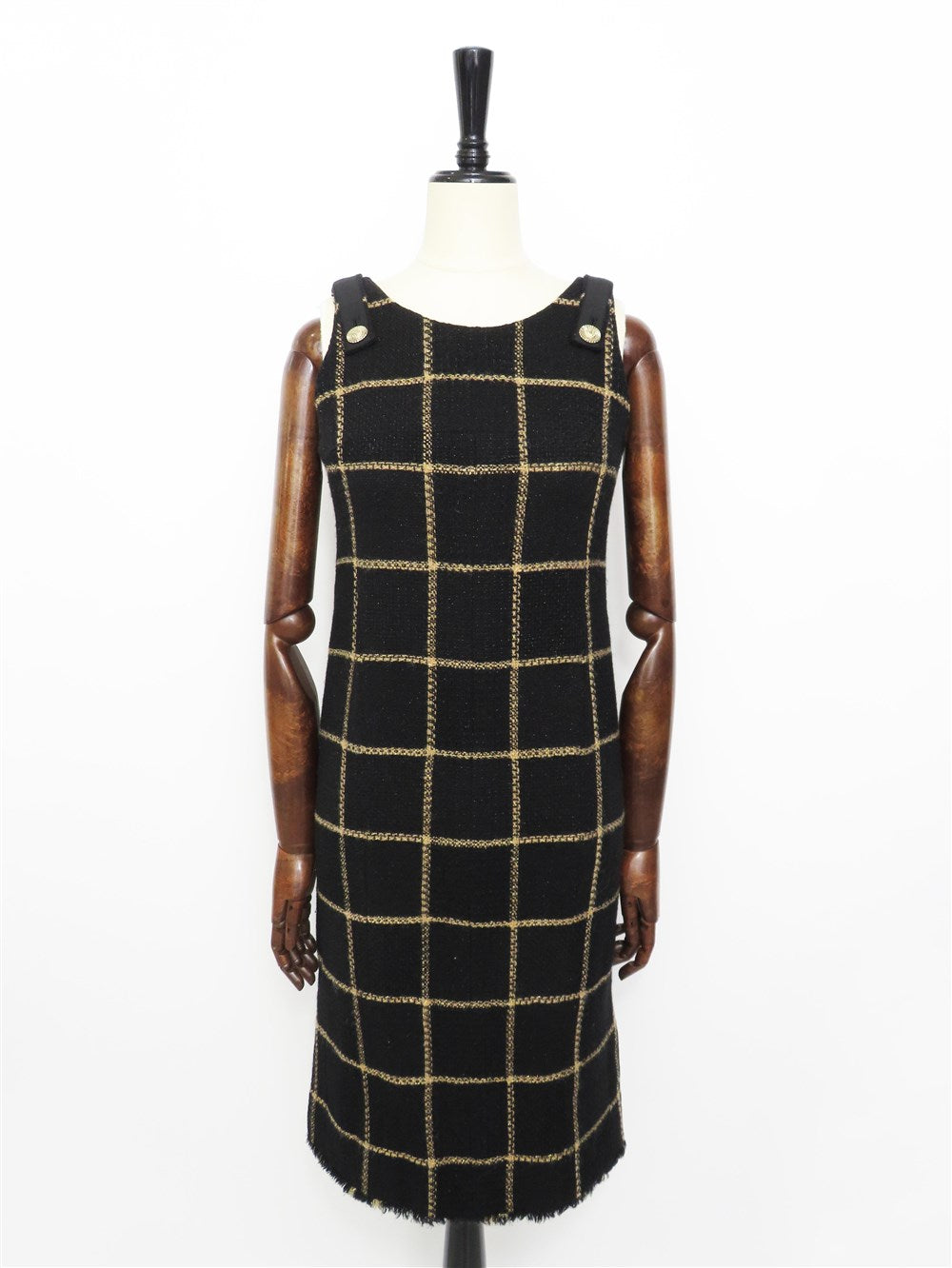 CC チェック柄 ツイード ワンピース