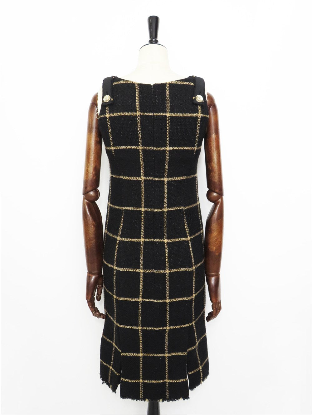 CC チェック柄 ツイード ワンピース