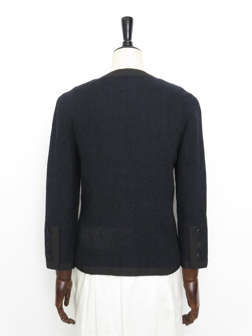 CC ココボタン ノーカラー ツイード ジャケット 02P