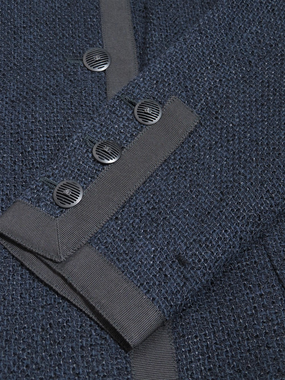 CC ココボタン ノーカラー ツイード ジャケット 02P