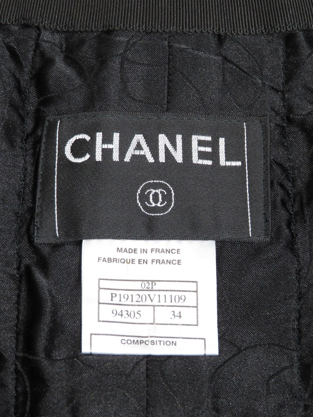 CC ココボタン ノーカラー ツイード ジャケット 02P