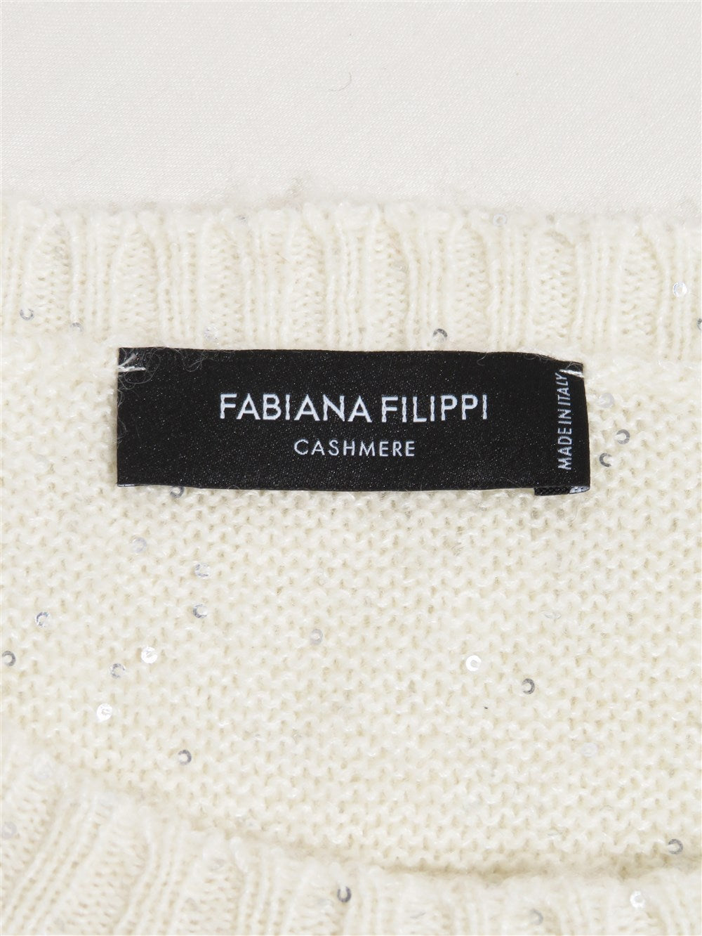 カシミヤシルク混 スパンコール ドルマンスリーブ ニット プルオーバー