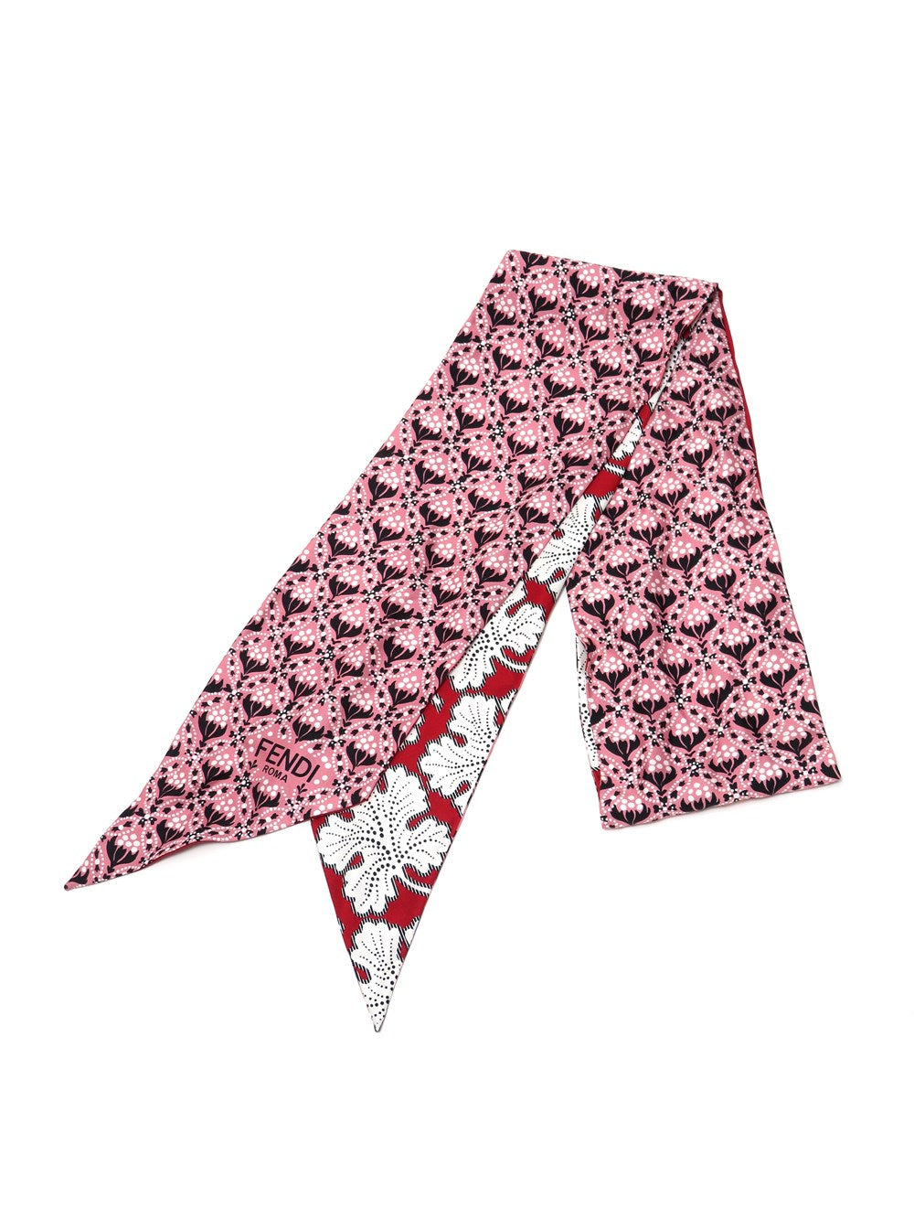 ビーズリーフ装飾 シルク スカーフ