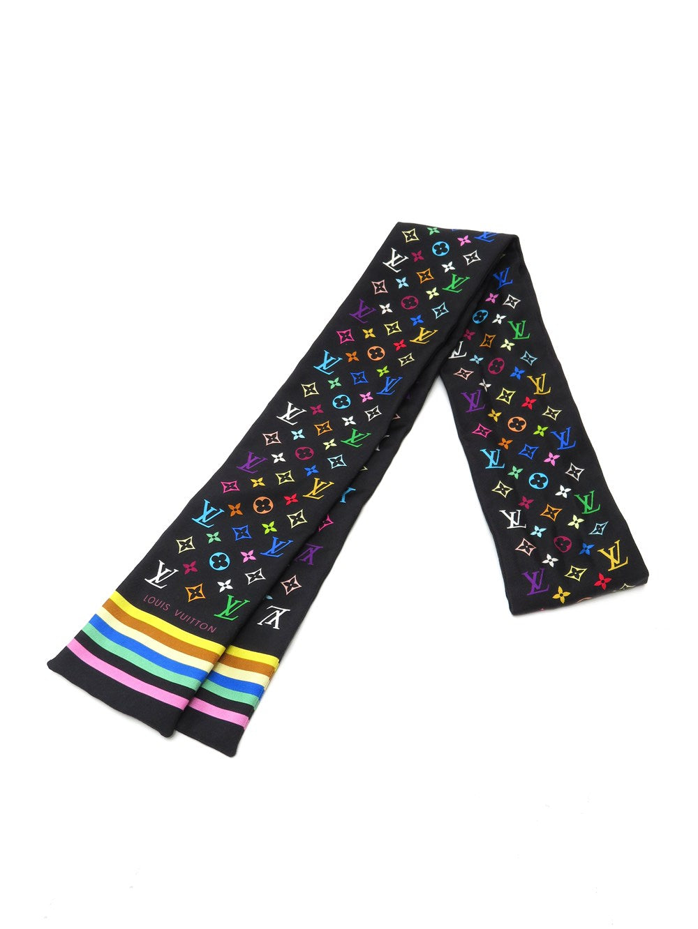 バンドー モノグラム マルチカラー スカーフ