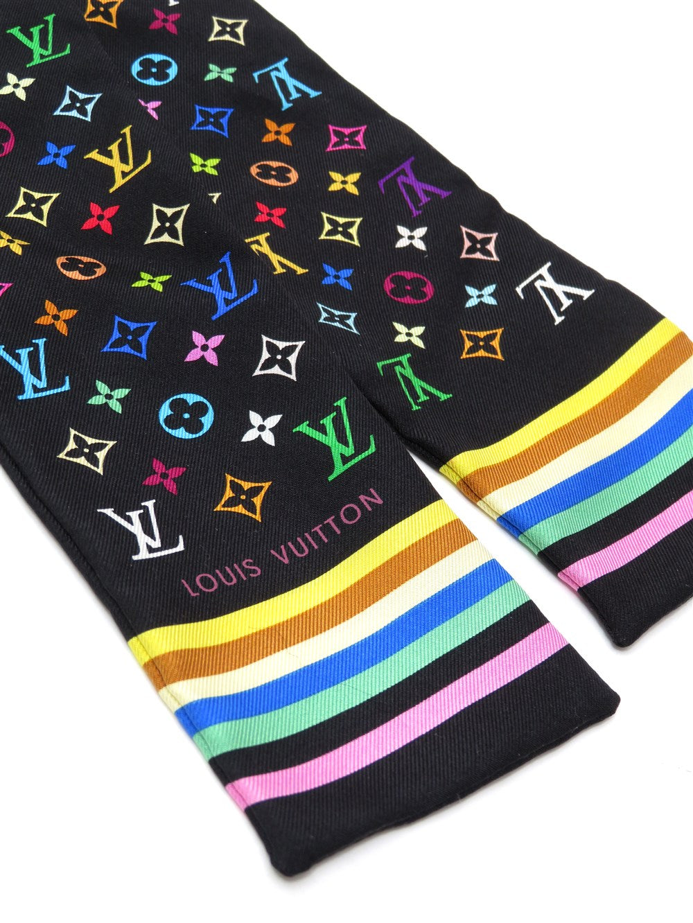 バンドー モノグラム マルチカラー スカーフ