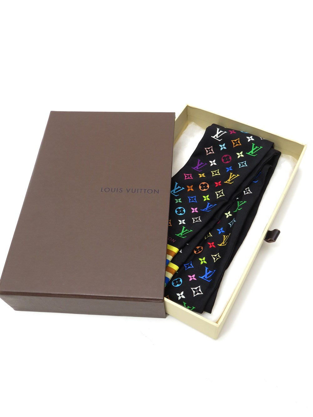 バンドー モノグラム マルチカラー スカーフ