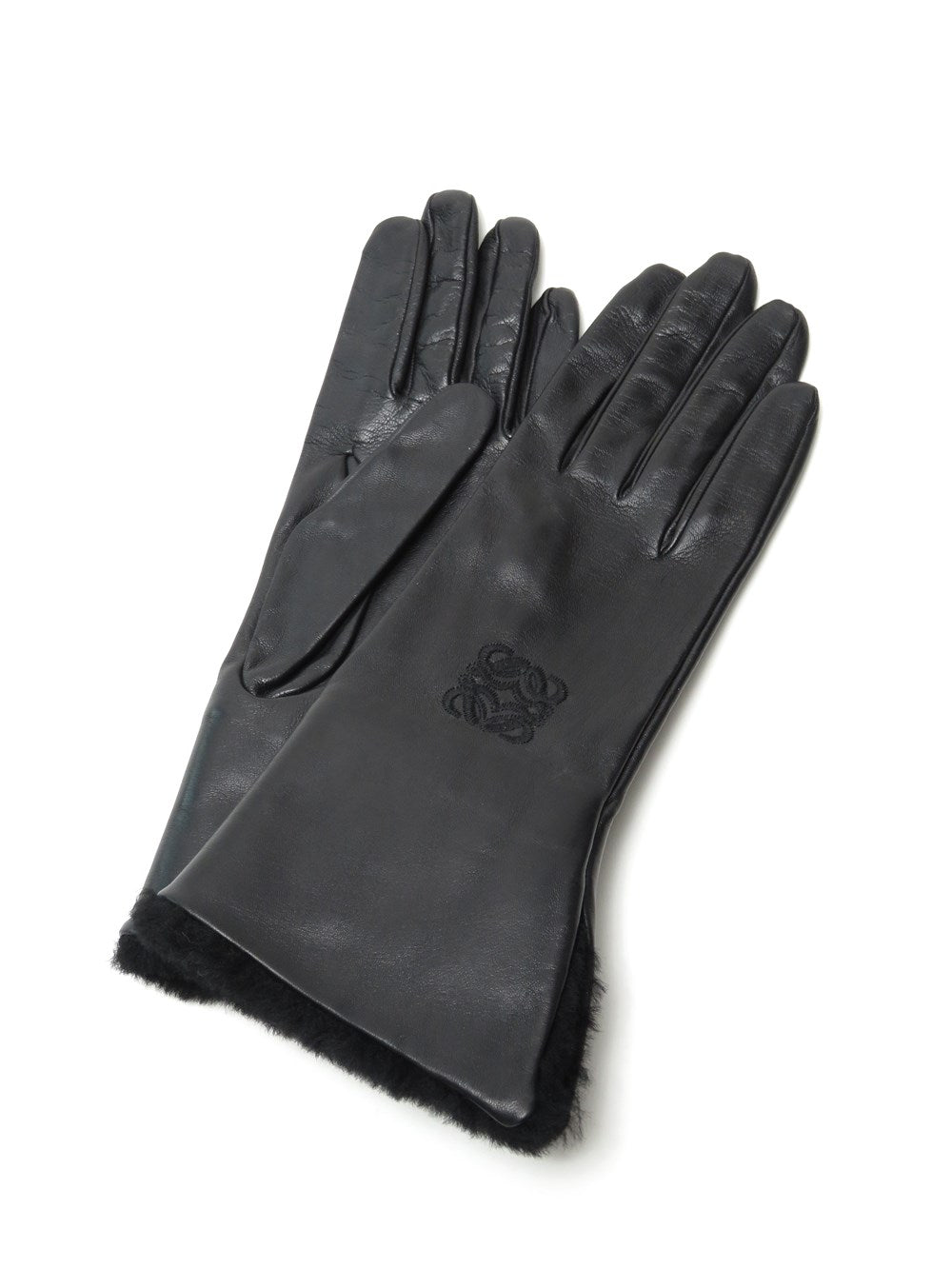 アナグラム刺繍 シェーブルレザー グローブ