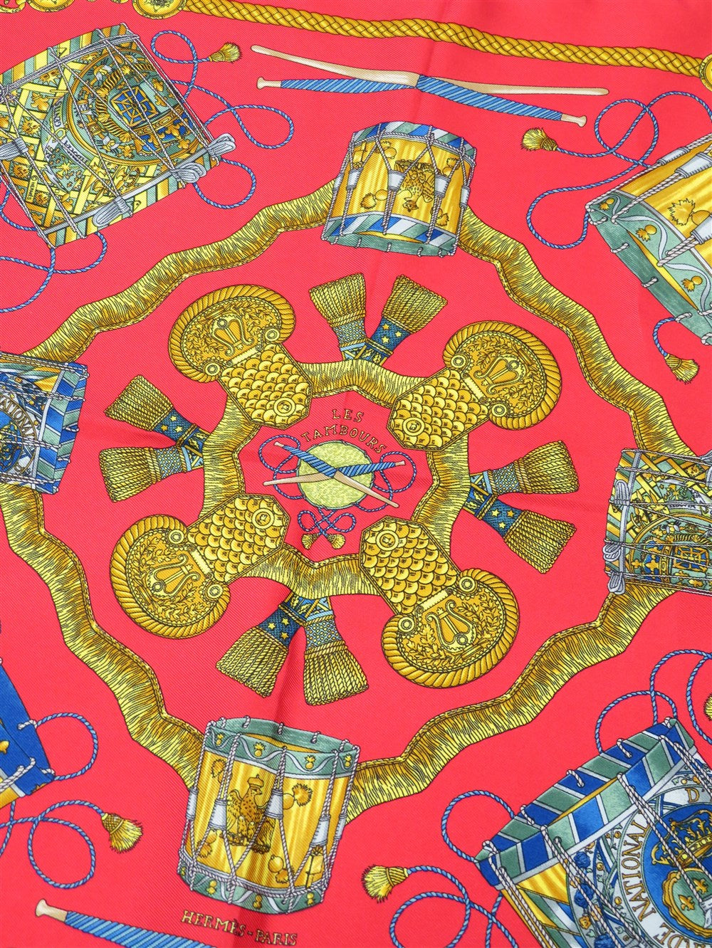 カレ45 LES TAMBOURS タンブールの太鼓 スカーフ