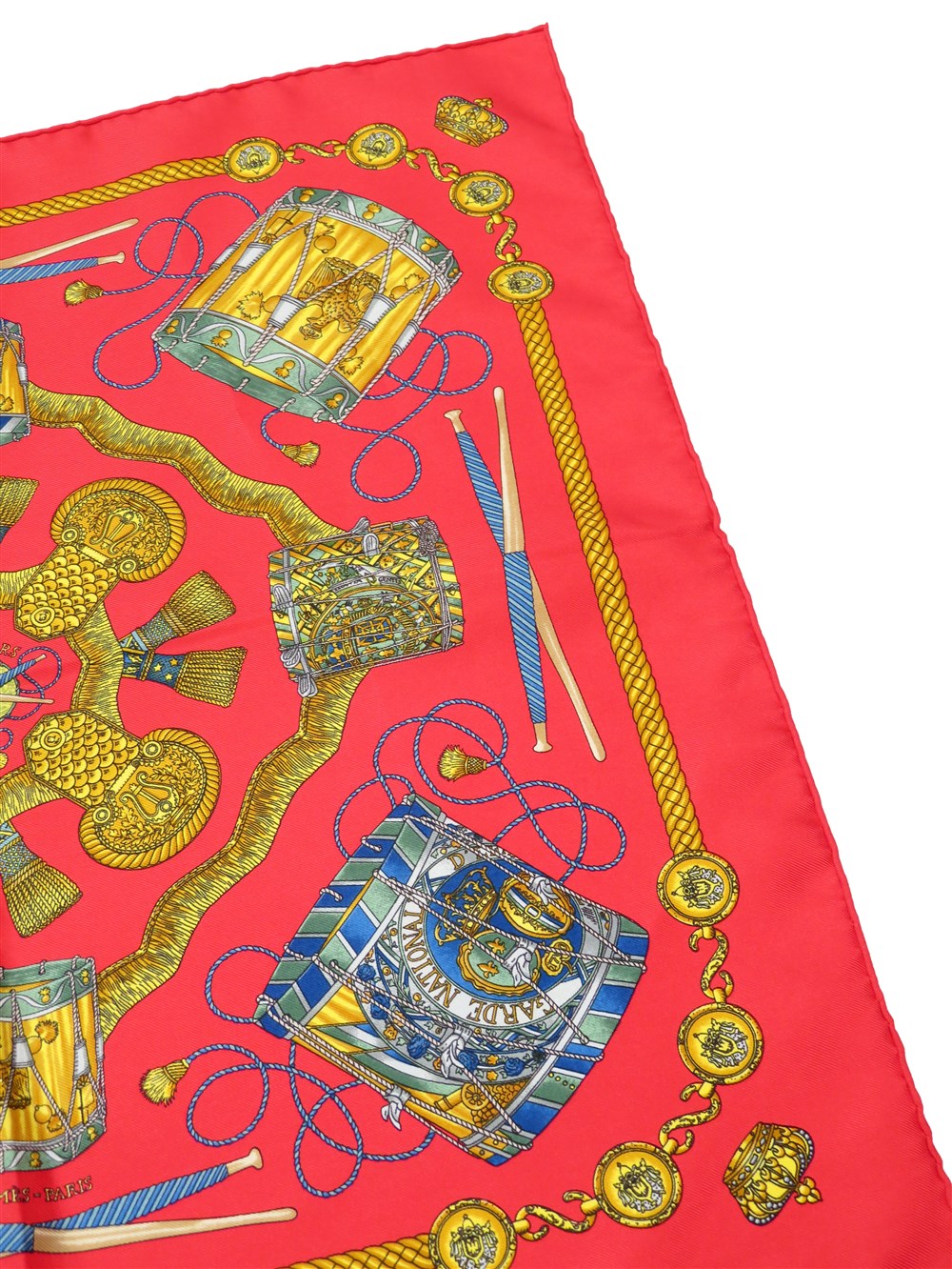カレ45 LES TAMBOURS タンブールの太鼓 スカーフ