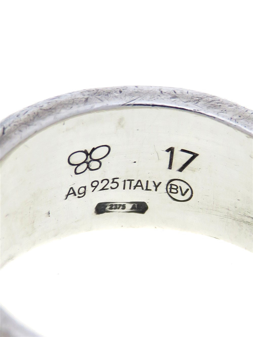 BOTTEGA　Silver925 ストーン付きリング 6 ツイストデザイン ストーン シルバー リング