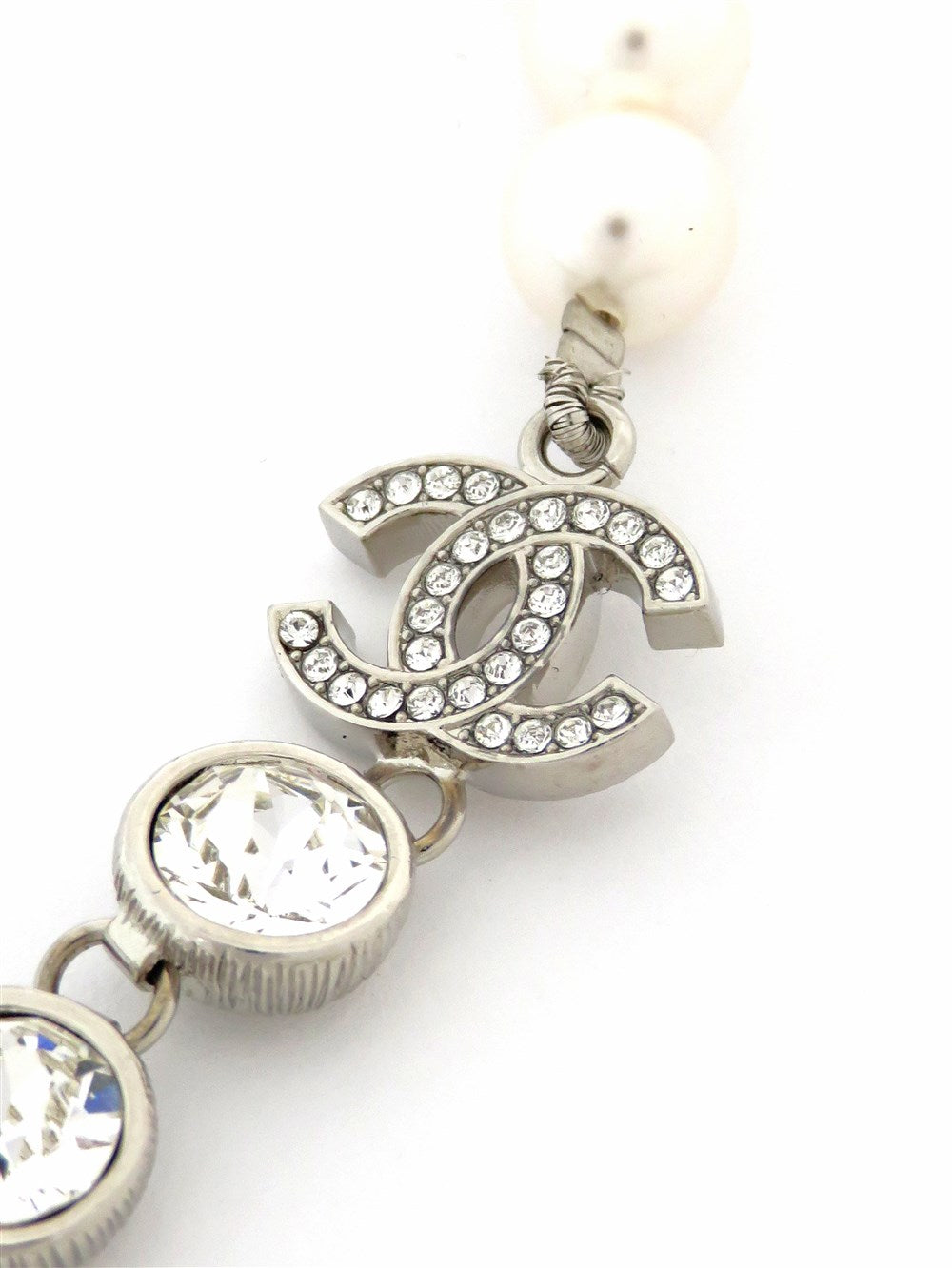 CC ラインストーン パール チョーカー 2025