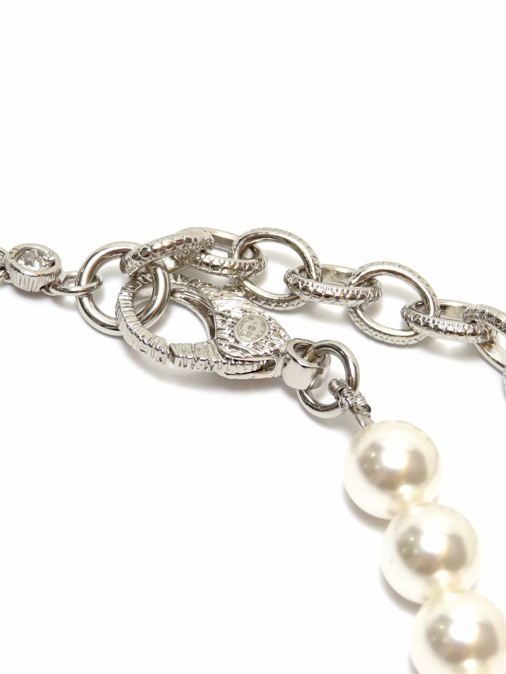 CC ラインストーン パール チョーカー 2025