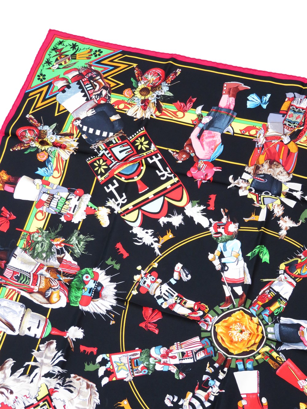 カレ90 Kachinas カチナ ホピ族 スカーフ