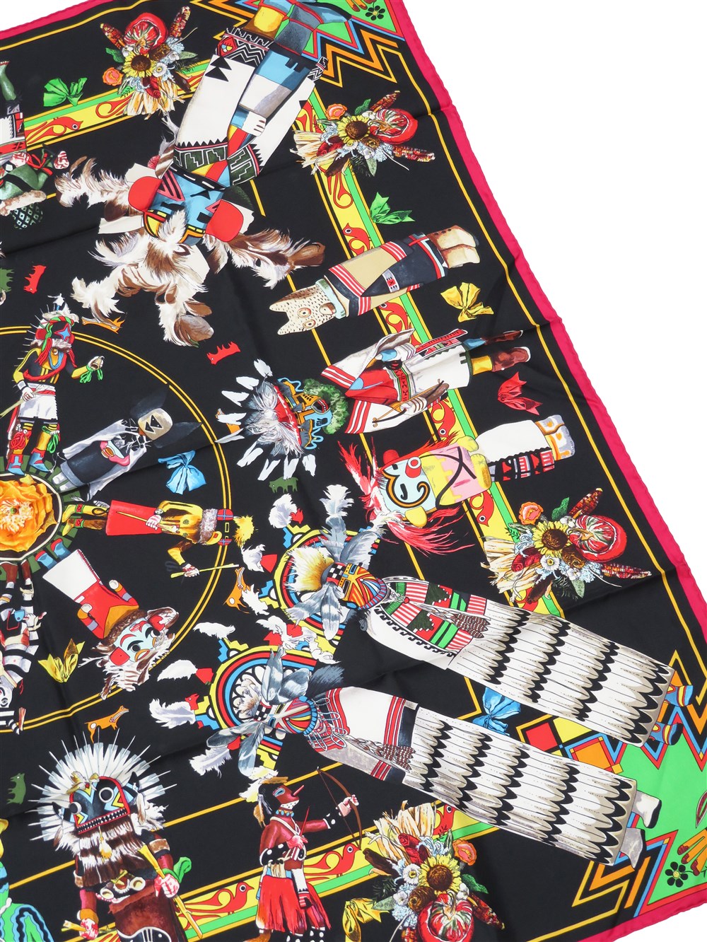 カレ90 Kachinas カチナ ホピ族 スカーフ