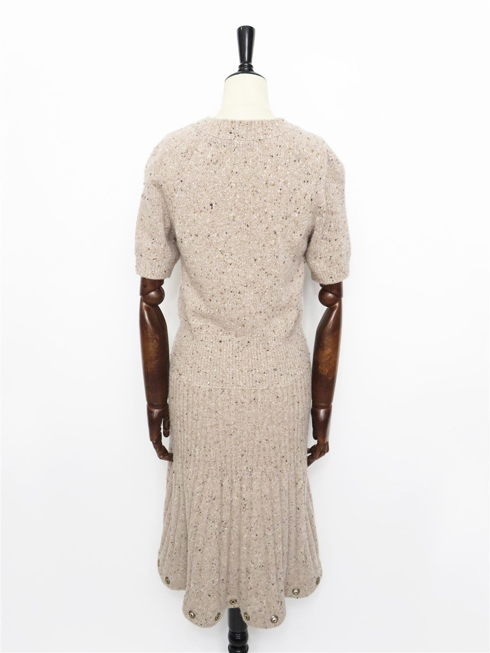 CC ショートスリーブ カシミヤ ニット ワンピース