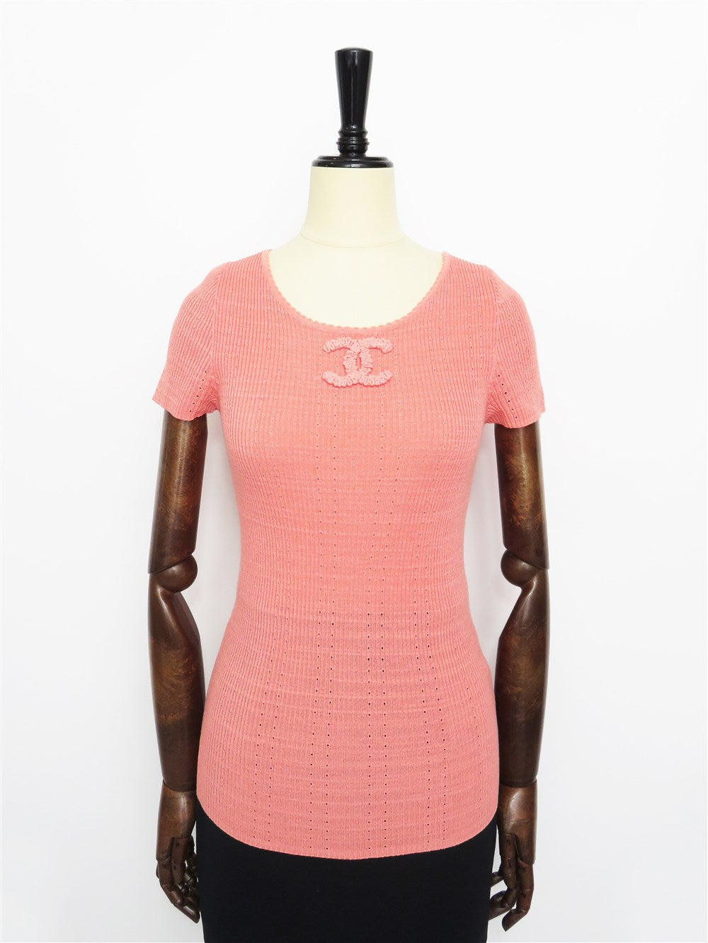 CC ロゴ ショートスリーブ リブニット 09P