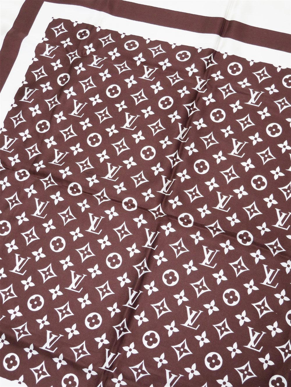 ヴィンテージ モノグラム シルク スカーフ