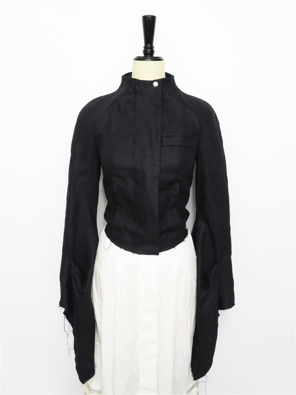 フレアスリーブ カットオフ クロップド ジャケット