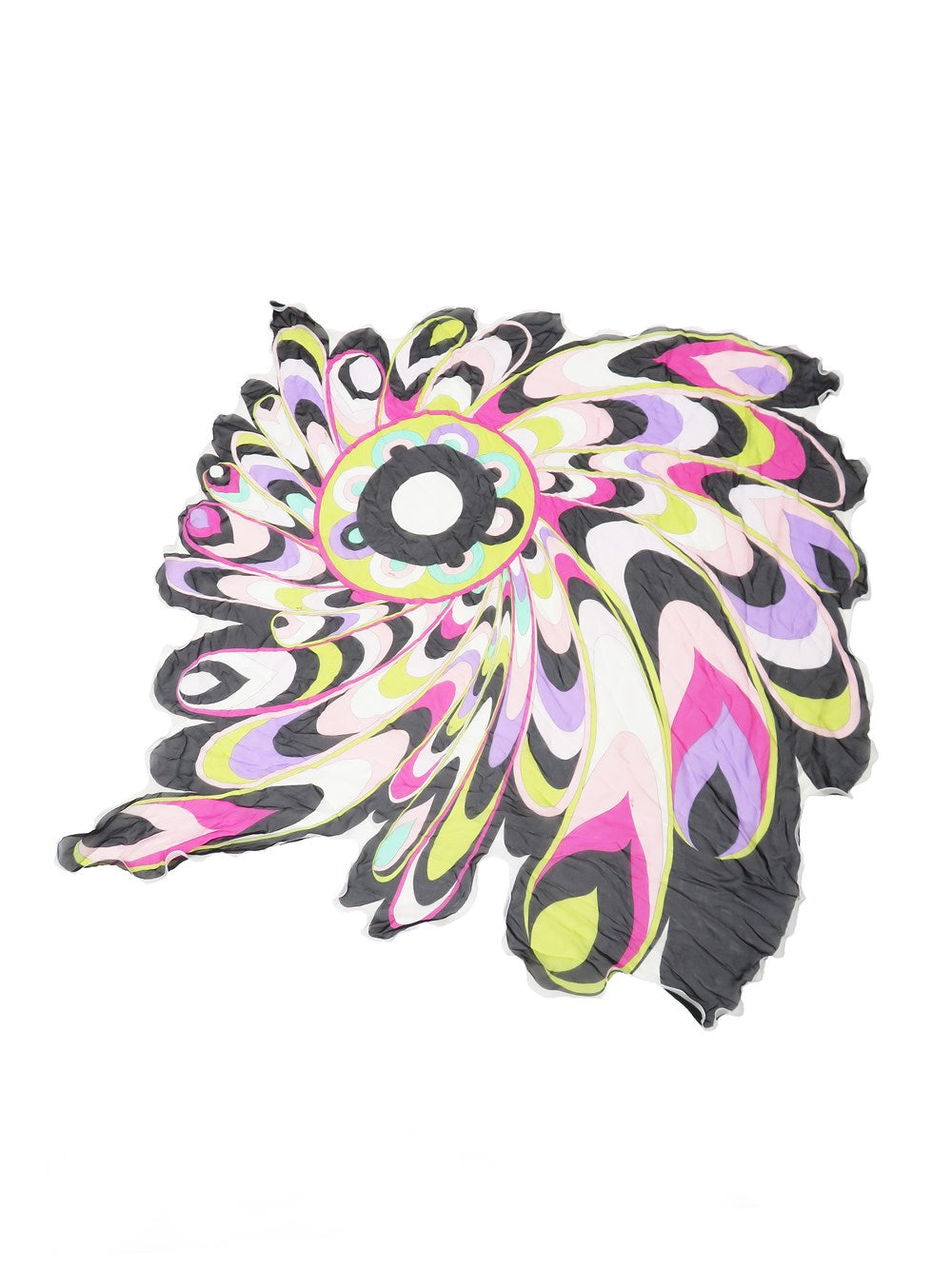 スワールプリント シルク スカーフ