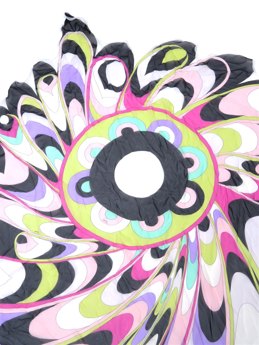 スワールプリント シルク スカーフ