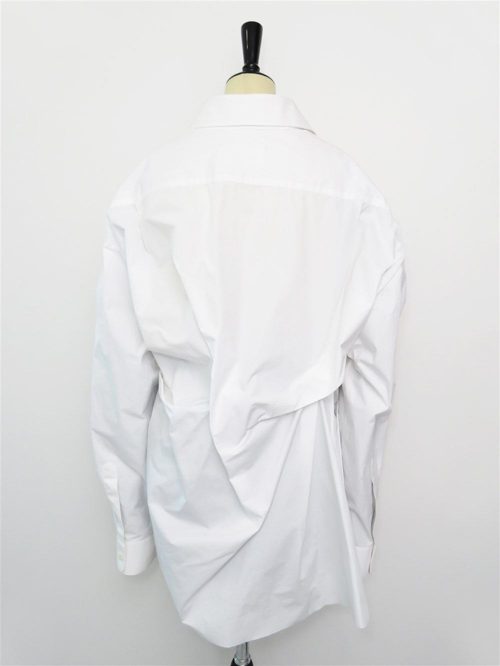 アシンメトリー ギャザー シャツ