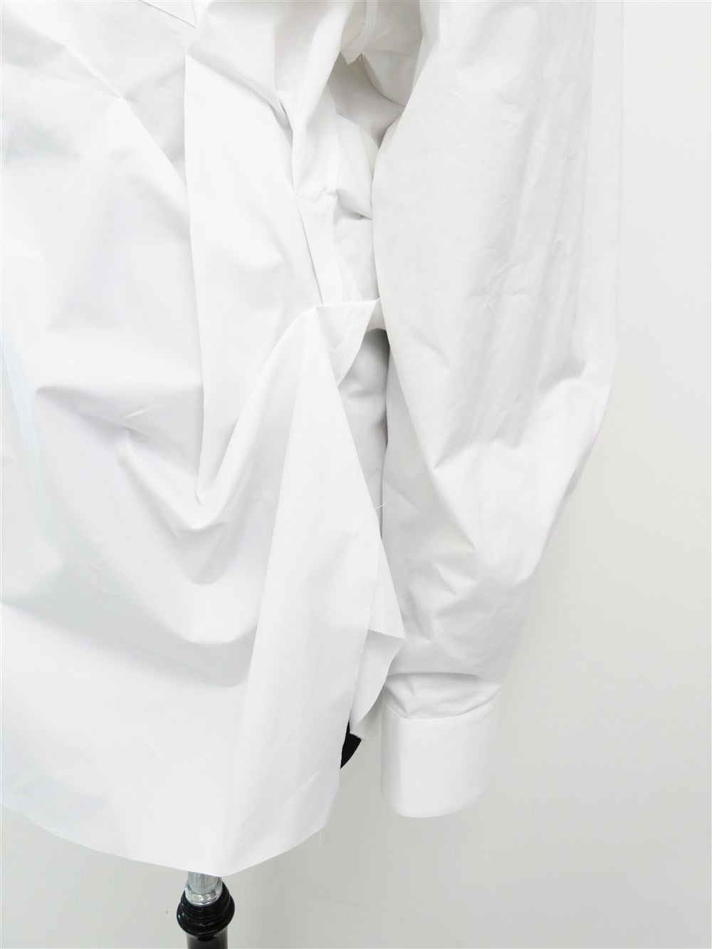 アシンメトリー ギャザー シャツ