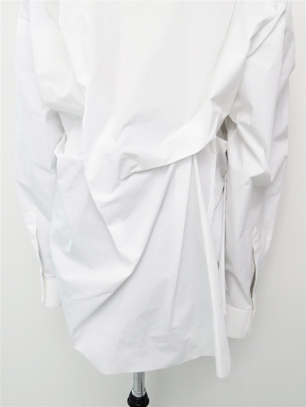 アシンメトリー ギャザー シャツ