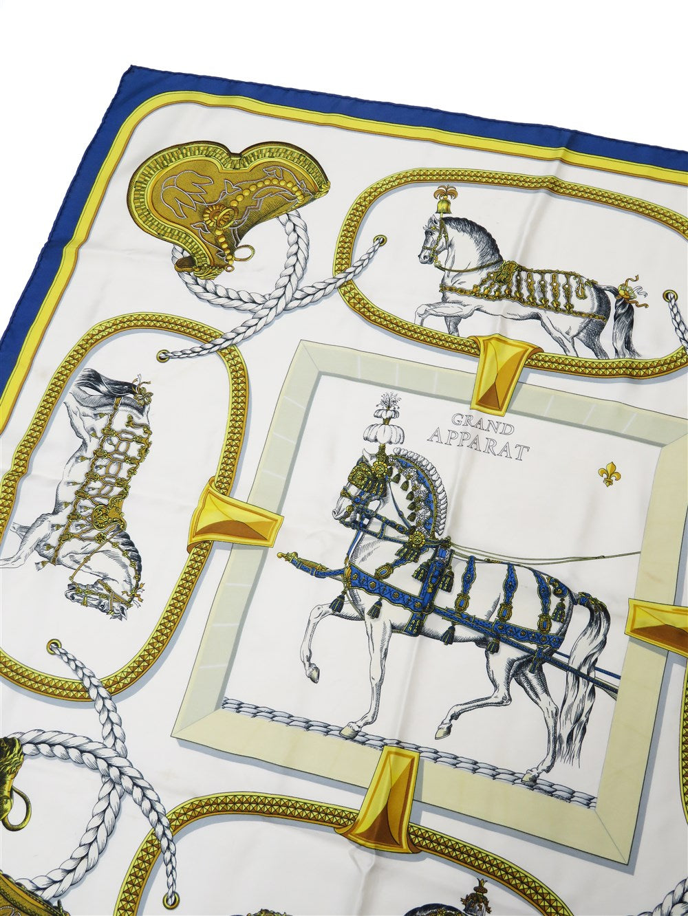 カレ90 GRAND APPARAT 盛装の馬 シルク スカーフ