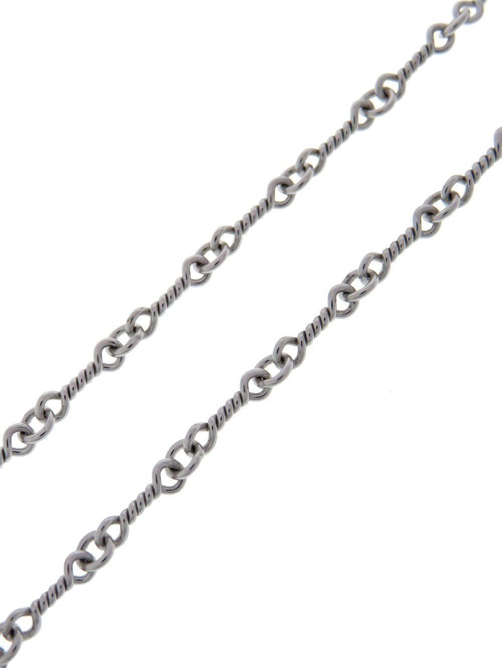 フレームド オープン ベイビー ファット チャーム＆18K ツイストチェーン ネックレス 16インチ