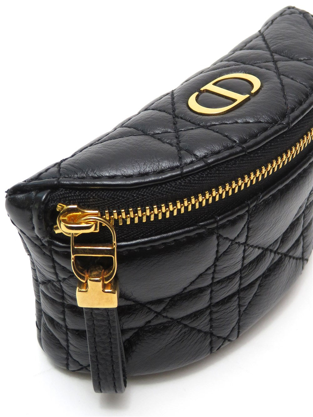 DIOR CARO カナージュ ハーフムーン ミニポーチ