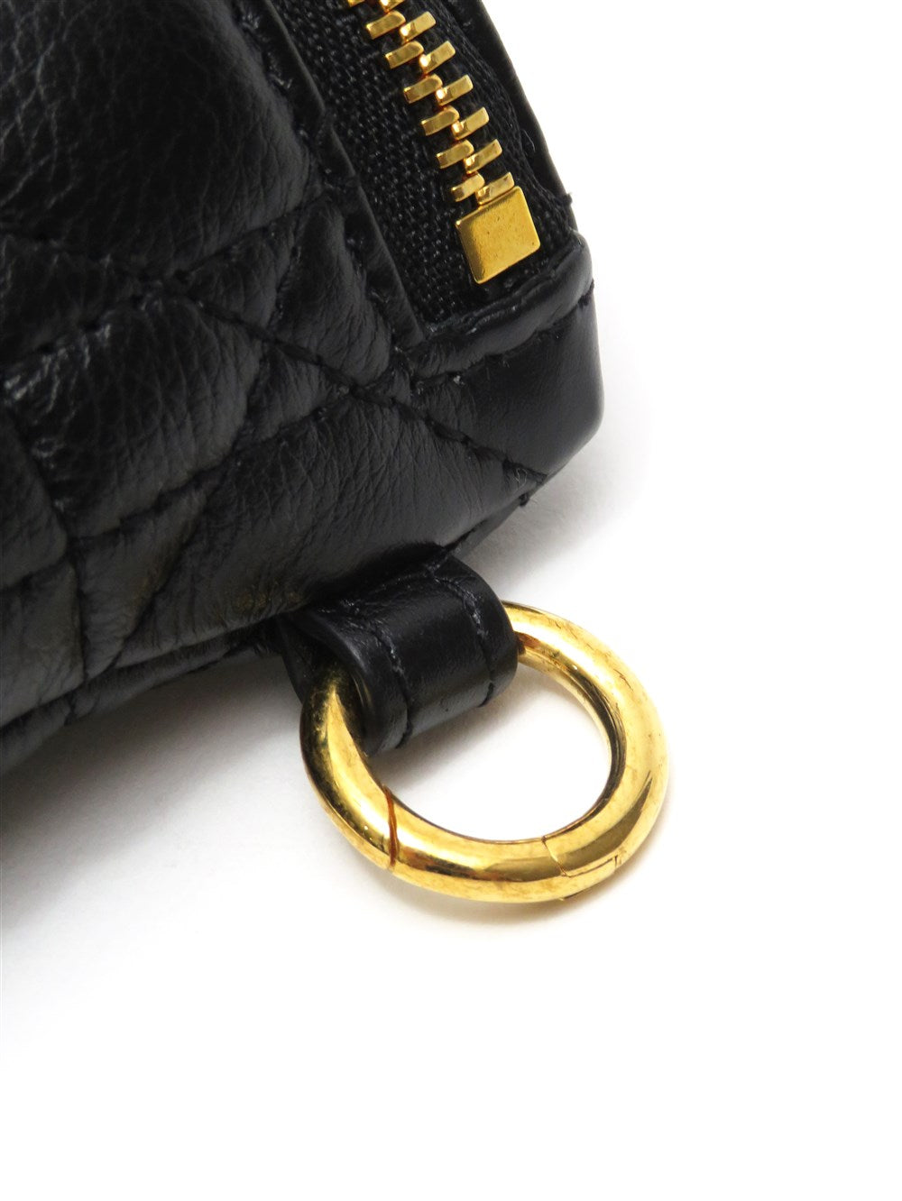 DIOR CARO カナージュ ハーフムーン ミニポーチ