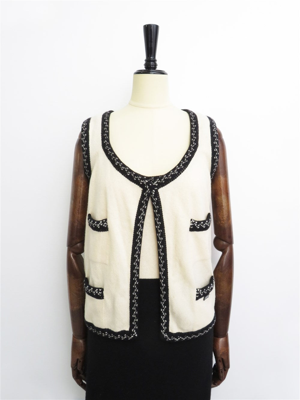 CC カシミヤ ノースリーブ カーディガン&ワンピース セット 03C