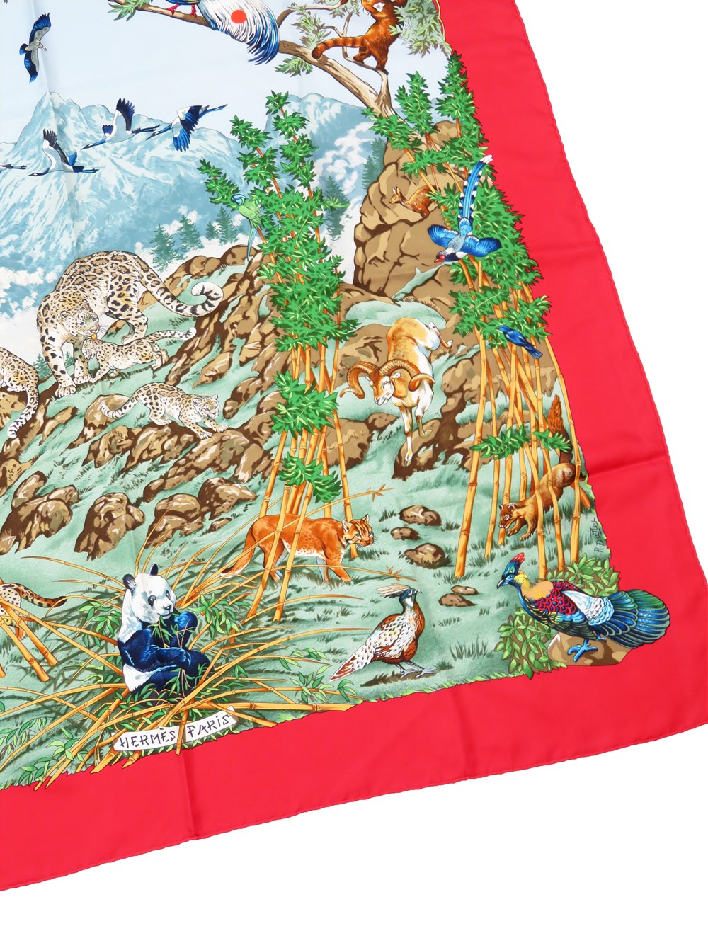 カレ90 SICHUAN 四川省 シルク スカーフ