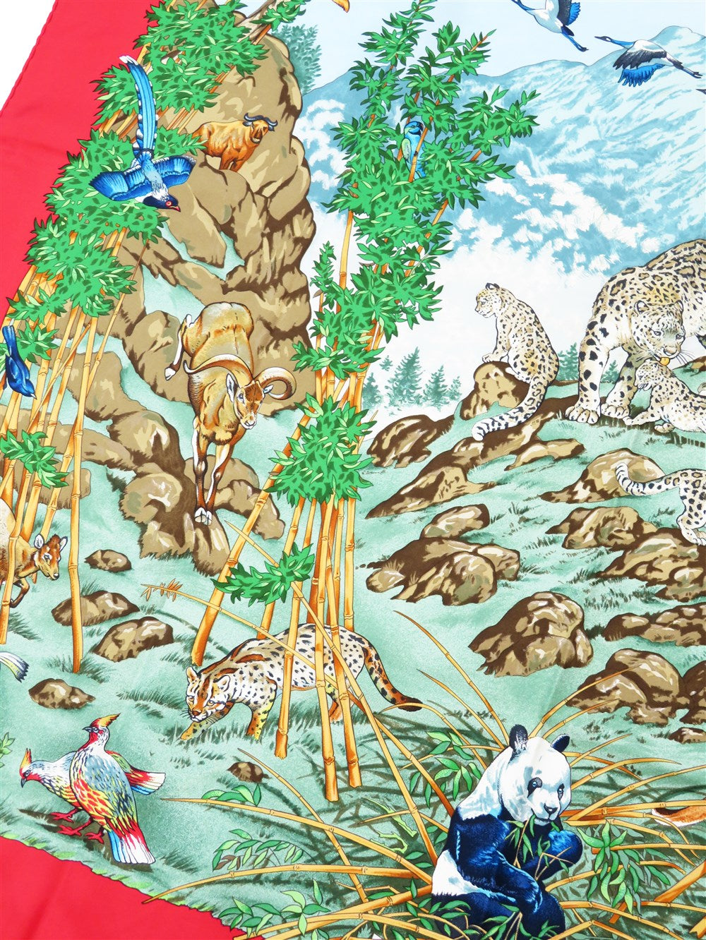 カレ90 SICHUAN 四川省 シルク スカーフ