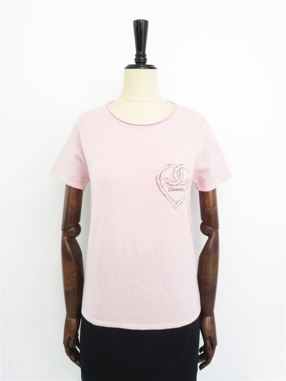 CC プリント カシミヤ ニット トップス 09C