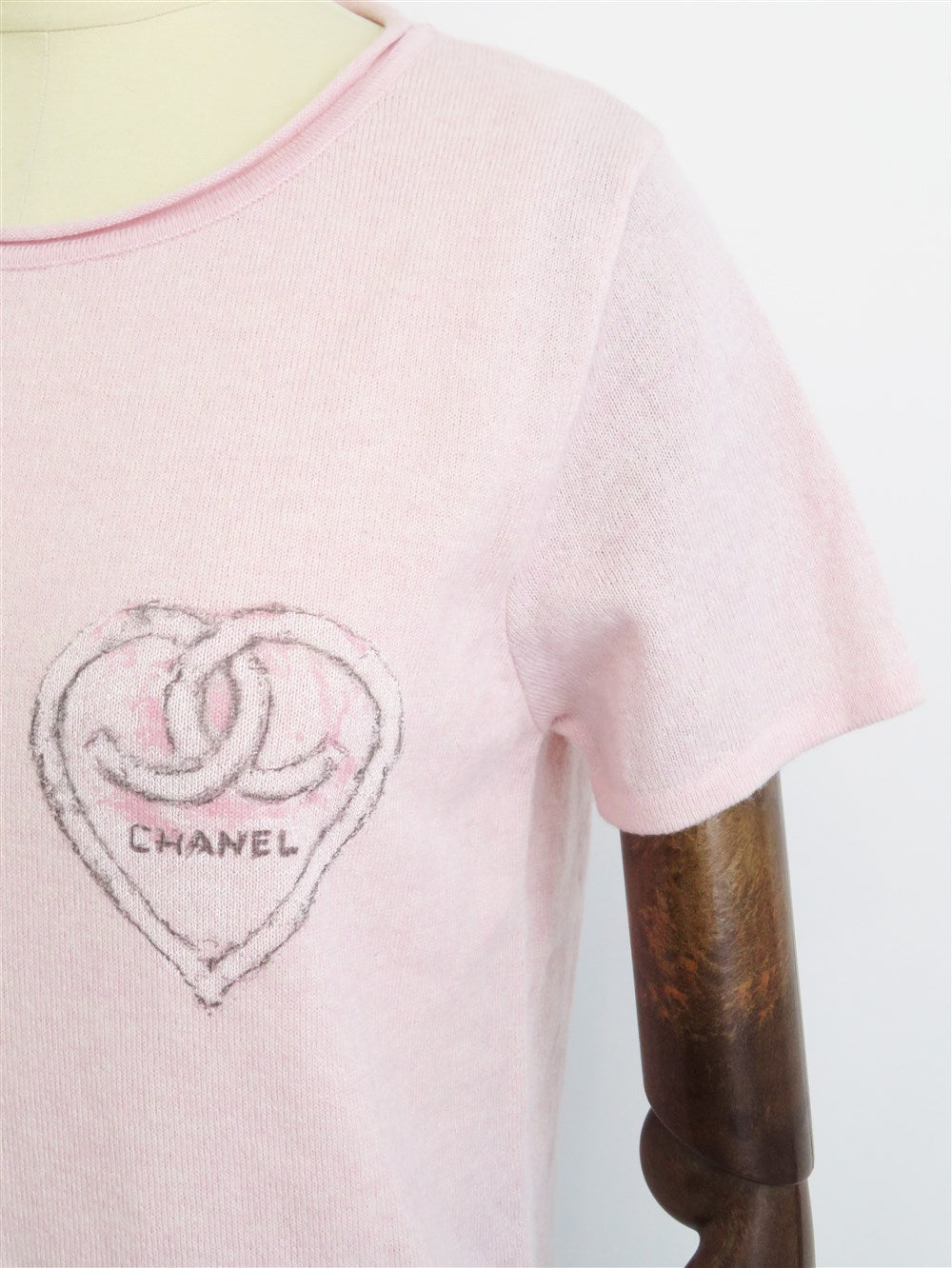CC プリント カシミヤ ニット トップス 09C
