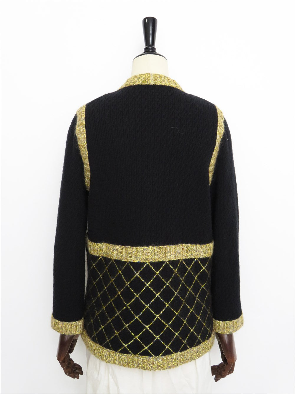 CC マトラッセ柄 シルクカシミヤ ニット カーディガン