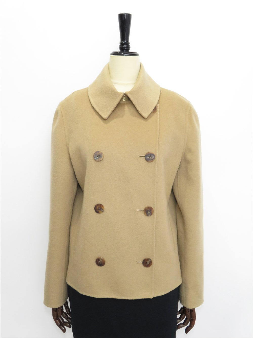 カシミヤ ダブルブレスト ジャケット