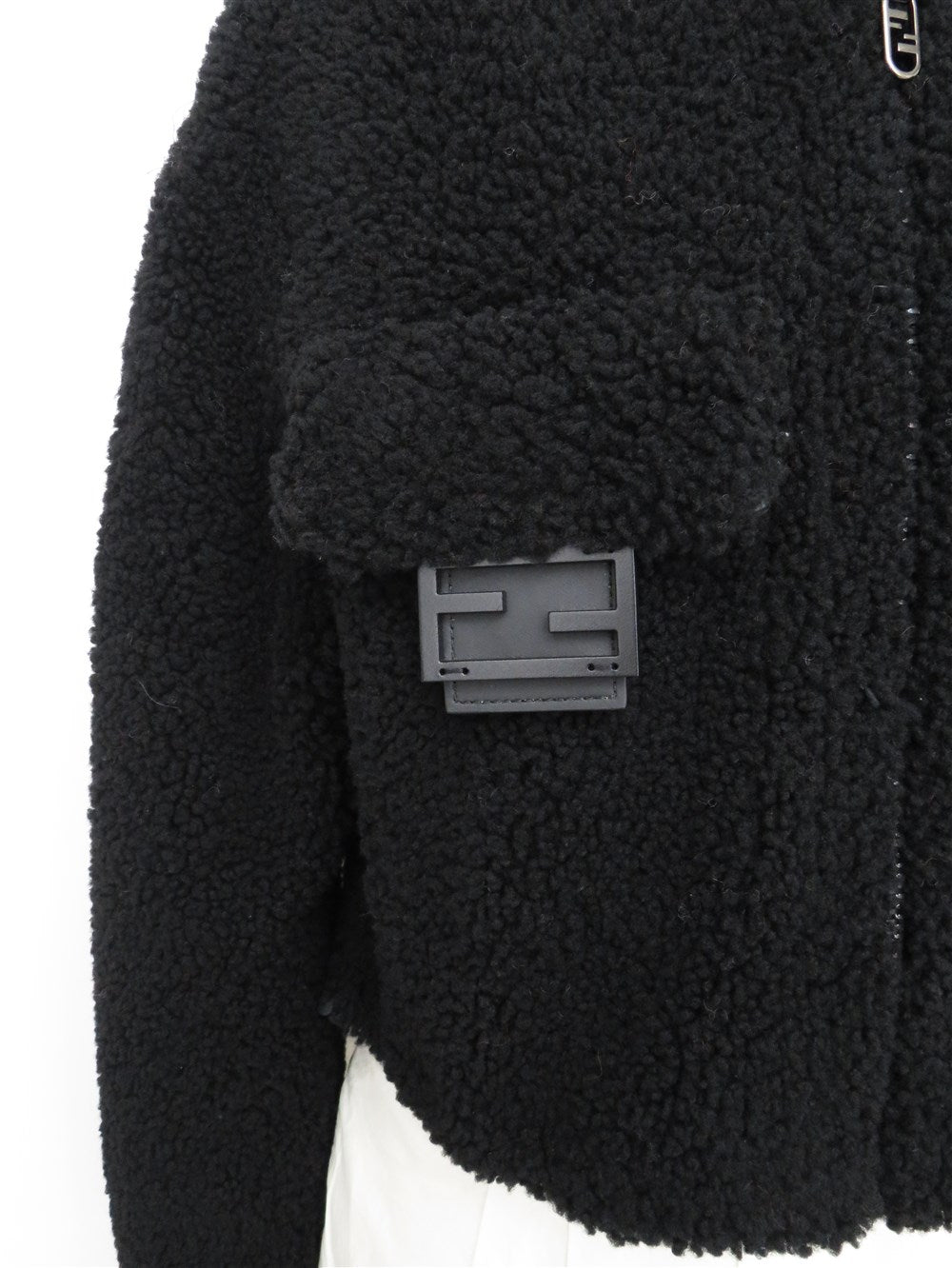 FENDI ROMA ムートン クロップド ジャケット