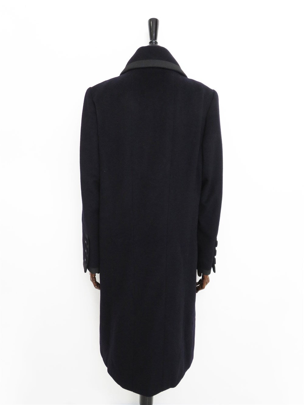 CC カシミヤ パイピング ロング コート 97A