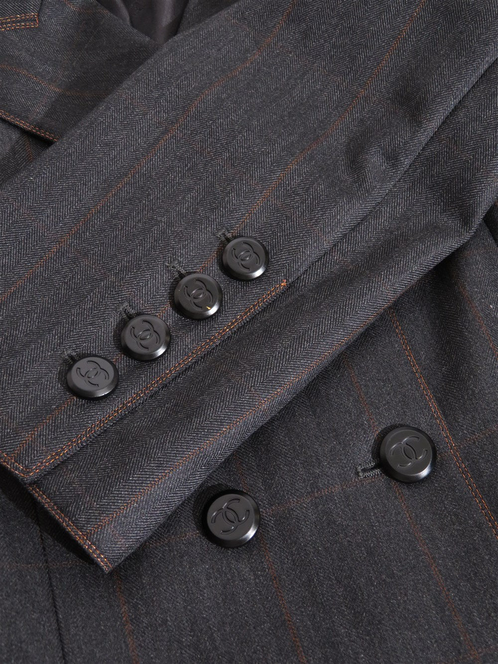 CC ヘリボーン ダブルブレスト ジャケット＆ワイド パンツ 98A